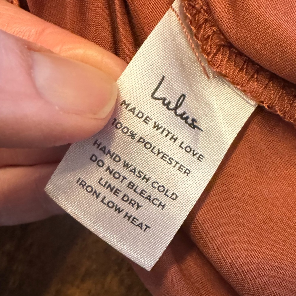 LULUS Satin Ruched Top - Picture 7 of 7